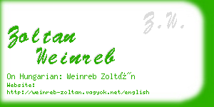 zoltan weinreb business card